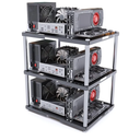Stackable Open Air Computer Case Rack – Modular PC Frame Chassis for ATX/MATX/ITX Motherboards, Ideal for Studio, Mining Rig, DIY Builds