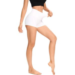 LXNMGO Women's 2"/7" High Waist Yoga Shorts Tummy Control Workout Running Biker Volleyball Shorts for Women with Side Pockets (Medium)