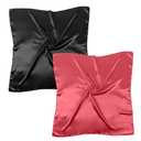 Pack Of 2 Pukavt 2 Pack 35" Satin Head Scarf for Women Large Square Hair Scarf Silk Like Neck Scarves Fashion Breathable Bandana Scarf for Hair Wrapping and Sleeping
