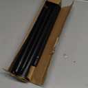 Black Shower Curtain Rod 31 to 80 Inch,1 Inch Diameter Adjustable Spring Tension Stainless Steel Telescoping Rod,Easy Install,No Rust