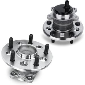 Autoround 512454 512455 Rear Wheel Hub and Bearing Assembly Compatible with Toyota Camry 2012-2017, Avalon 2013-2018, 5 Lugs w/ABS, 2 Pack
