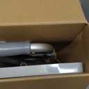 Folding Walker with Tray, 5" Wheels Lightweight Walkers for Seniors and Adults, Supports Up to 350 Pounds, Adjustable Height, Compact Standard Walker, Silver