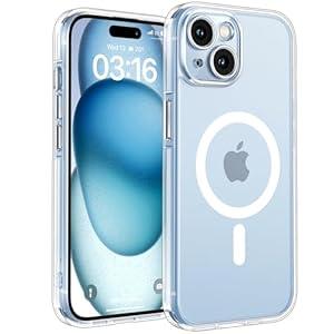 TOCOL Magnetic for iPhone 15 Plus Case Clear, Upgraded Full Camera Protection, Compatible with Magsafe, Drop Protection, Phone Cover for iPhone 15 Plus 6.7 inch (Clear)