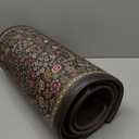 Collive Kitchen Mats for Floor 2PCS, Cushioned Anti Fatigue Rugs Non-Slip Waterproof Kitchen Sink Mat, Green Floral Standing Mat for Bar, Office, Desk, Home Decor (20"x47"+20"x32")