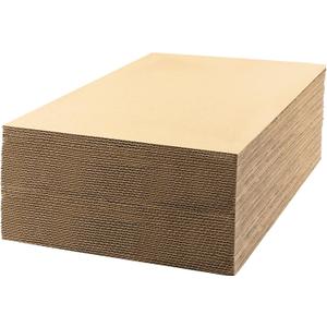 Golden State Art 50 Pack 16x20 Corrugated Cardboard Sheets 1/8" Thick | Brown Flat Layer Pads, For Packing, Mailing or Art Crafts, Cardboard Inserts