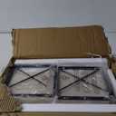 RUSTOWN Farmhouse Rustic Medicine Cabinet with Two Barn Door, Boho Wood Wall Mounted Storage Cabinet with Adjustable Shelf and Towel Bar, 3-Tier Cabinet for Bathroom, Living Room(Rattan)