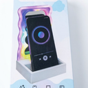Wavy LED Light & Mirror Phone Holder