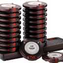 20PCS Restaurant Pager System, Vibration Beep Flash Reminder for Fast Food Shop Cafe Dessert Store Bakery Tea House Food Truck Use