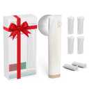 PELCAS Electric Dermaplaning Tool for Face with LED Light, Mini Facial Dermaplaning Razor Kit, Painless 3 Speeds Facial Peach Fuzz & Hair Removal at Home for Women with 6 Blades Off White