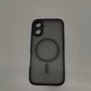 TOCOL Magnetic for iPhone 16 Case, Compatible with Magsafe, Upgraded Full Camera Protection, Drop Protection, Translucent Matte Back Bumper Phone Cover 6.1-InchBlack