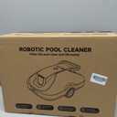 Robotic Pool Cleaner,Cordless Automatic Pool Cleaner with 210Mins Runtime,Pool Vacuum for Above Ground & Inground Pools,Easy Retrieve,Smart Planning,Coverage up to 2200 Sq.Ft,Light Navy