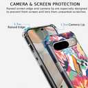 Watercolor Flower Painting Aesthetic Floral Pattern,Trendy Soft TPU Full Cover Case for Google Pixel 9/9 Pro