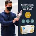 2 x MED PRIDE Medical Vinyl Examination Gloves (X-Large, 100-Count) Latex & Rubber Free, Ultra-Strong, Clear Disposable Powder-Free Gloves for Healthcare & Food Handling Use