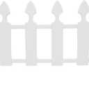EasyFlex 24.9' Picket Border Fence Kit, White