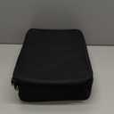 Travel Makeup Bag Makeup Cosmetic Train Case Organizer Portable Storage Bag with Adjustable Dividers for Cosmetics Makeup Brushes Toiletry Jewelry Black Medium