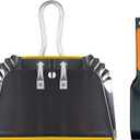 PHYEX 1-Pack 17" Heavy Duty Metal Dust Pan with Cleaning Brush Set