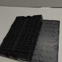 Tixill 2-Pack Mini Foldable Plastic Storage Box Mini Plastic Baskets for Organizing and Storage for Home Kitchen Bedroom Bathroom Office. (Black, 9.8x6.5x3.8)