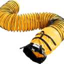 MOUNTO 25FT PVC Flexible Duct Hosing for Exhaust Fan (8inch)