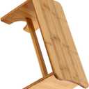 Happyyami Wooden Toilet Stool Non- Step Stool for Adults Footstool for Bathroom and Office Sturdy Design Strong Load-Bearing Capacity and Stable Use