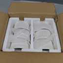 MALACASA Ramekins 4 oz Oven Safe, Porcelain Creme Brulee Ramekins Pudding Custard Cups Small Ceramic Souffle Dishes Ramakan Ramiken Ramicans Baking Bowls Set of 6, White, Series RAMEKIN-DISH