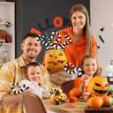 12pcs Halloween Christmas Tree Picks Large Black and White Octopus Cute Picks Ornaments for Indoor Decorations Table Desktop Tree Topper Home School Office