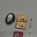 4 Pcs 40x Metal Jewelers Loupe Magnifier with Light Illuminated LED Magnifying Glass 10x 20x 30x Jewelry Eye Loop Folding Pocket Magnifying Glass with Tweezers for Close Work Gems Rocks Stamps Coins