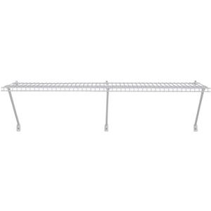 ClosetMaid 1074 Multi-Purpose 4Ft. by 16in. Ventilated Wire Shelf Kit, White, 48 Inches X 16 Inches