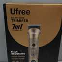 Ufree Beard Trimmer for Men, Electric Razor Shaver, Cordless Hair Clipper Shaving Kit for Mustache Body Nose Ear Hair Facial, Adjustable Beard Grooming Kit Birthday Gifts for Men (Bronze)