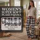 Ashford & Brooks Women's Super Soft Flannel Plaid Pajama Sleep Pants (M)