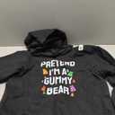 Pretend I'm A Gummy Bear Costume Funny Halloween Gummy Bear Pullover Hoodie, S, Black