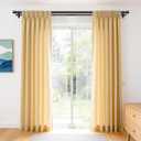 USFOOK 1 Inch Black Double Curtain Rods for Windows 66 to 120 Inches (5.5 to 10 Ft), Dual Drapery Rods with Classic Cap Finial, Adjustable Window Curtain Rod for Living Room