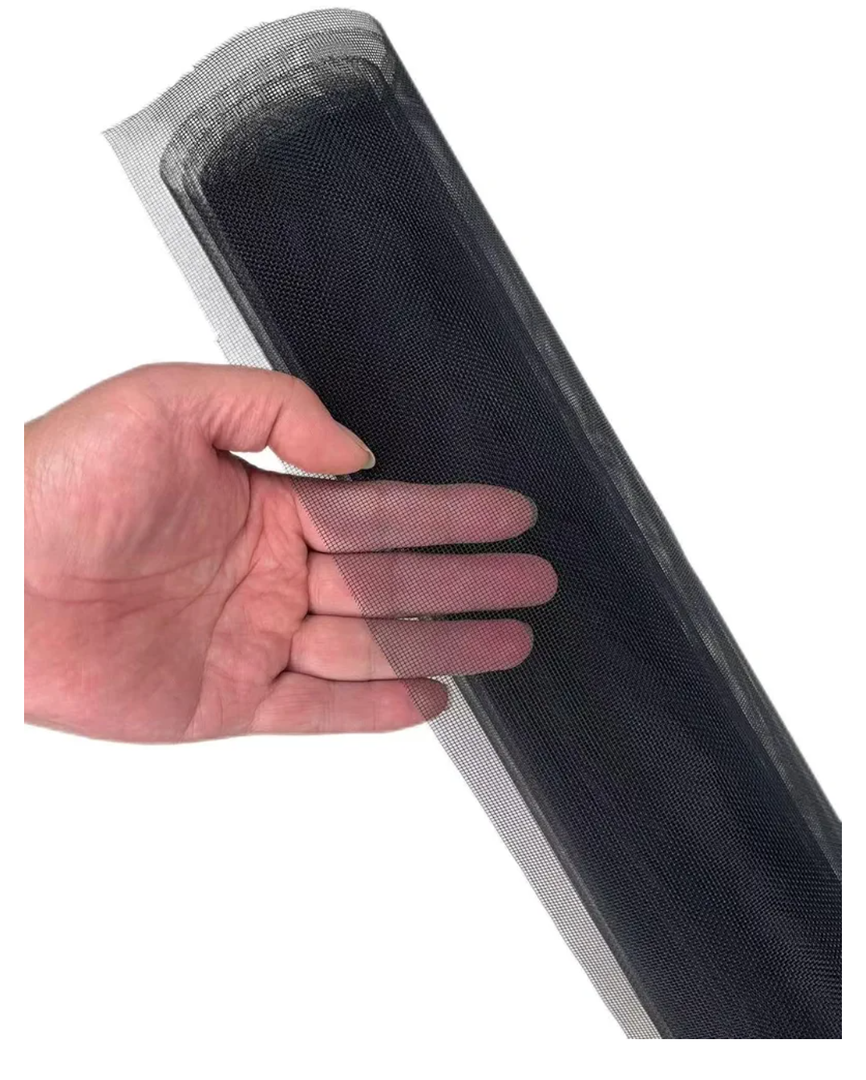 MSJSZP Window Screen Replacement,39“ x 118” Upgraded Versatile Black High-Visibility Stainless Steel Fine Wire Mesh, Durable Pet Screen Mesh Roll Effective Barrier Against Bugs,Mice & Birds