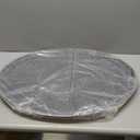 2 Pcs 24 x 29 Inch Restaurant Serving Trays Black PP Plastic Non Slip Rubber Lined Large Oval Tray for Kitchen Dining Room Cafeterias Fast Food Service