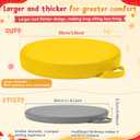 Gerrii 12Pcs Floor Cushions for Classroom,15 in Extra Thick Flexible,Multi | Classroom Floor Cushions with Handles Round Seat Pillows PU Leather Pads for Kids Kindergarten Preschool Daycare Nursery