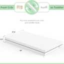 Dourxi Crib Mattress, Dual-Sided Comfort Baby and Toddler Mattress with Gel Memory Foam and Removable Cover, Fits Standard Size Cribs and Toddler Bed, 52x27.5x5.5 inches