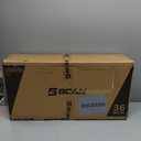 BCAN 36'' Toddler Trampoline, ASTM Certified-Foldable Mini Trampolines for Kids Ages 1-6, Adjustable Handle, Safety Pad & Foldable Legs, Baby Trampoline Indoor/Garden, Gift for Boy and Girl (Beige)