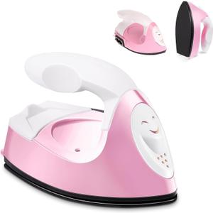 Mini Craft Iron Mini Heat Press Small Iron Portable Handy Travel Heat Iron-on for Transfers,Clothes,Crafts,Patches,DIY