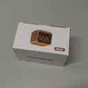 Housbay Wooden Sound Machine Alarm Clock for Bedrooms - Gentle Wake-Up with Birdsong, White Noise for Sleeping, Small Digital Clock for Phone-Free Routine (Oak)