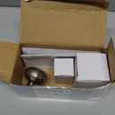 2 Pack Vintage Single Sided Dummy Door Knobs Interior, Antique Long Plate Dummy Door Knobs in Brushed Nickel