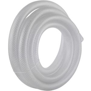 EZ-FLO 3/4 Inch ID (1 Inch OD) PVC Clear Reinforced Braided Vinyl Tubing, 10 Foot Length, 98630