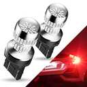 AUXITO Upgraded 7440 7443 LED Bulb Red for Tail Lights Brake Lights, Super Bright T20 W21W 7441 7444 LED Replacement for Stop Tail Brake Signal Lights, Pack of 1