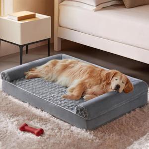 BFPETHOME Dog Beds for Large Dogs, Orthopedic Dog Bed for Medium Large Dogs,Big Waterproof Couch Pet Bed with Removable Washable Cover