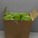 Suclain 24 Pcs Christmas Plastic Mugs Bulk Lime Green Xmas Cups 15 oz with Handle I'll Steal Christmas Cups Santa Xmas Trees Holiday Mugs for Winter Party Supplies