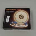 COB LED Strip Lights 50ft,6000K DC 24V Dimmable White Flexible LED Rope Lights for Bedroom,with Remote and app Control LED Lights Strip for Living Room, Shelf, Cabinet