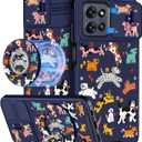 Buleens for Moto G Power 2025 Case - for Motorola Moto G Play 2025 Case Cute Designed with Ring Stand & Camera Cover Women Girls Aesthetic Girly Cartoon Kawaii Dog Phone Cover Compatible with Magsafe