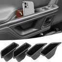 Door Handle Storage Organizer Compatible with 2025 Rivian R1T & R1S, Front Rear Door Handle Insert Tray Box Pockets Interior Accessories 4PCS