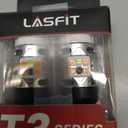 LASFIT T3 7443 Switchback LED Bulb 7444NA Front Turn Signal CANBUS Error Free White Amber NEW 500% Brighter 7444NA W21W DRL Parking Light Built In Resistor Anti Hyper Flash, Standard Socket (2pcs)