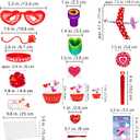 2 x Winlyn 236 Pcs Valentine's Day Stationery Toy Assortment Set Valentine Goodie Bag Stuffers Valentine Prizes Rewards Bulk for Kids Students Valentine Party Favors Treats School Classroom Gift Exchange
