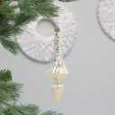 RoseCraft Christmas Ornaments Set, 6.3Inch Plastic Shatterproof Christmas Ball Hanging Ornaments for Xmas Tree Decorations, for Indoor Home Thanksgiving Halloween Party Decor - 6Pcs / Champagne.