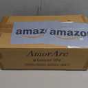 AmorArc 24 Ounces Soup Bowls with Large Handles and Lids, Stoneware Bowls Set of 2 for Soup, Cereal, Stew, Noodle, Colourful Ceramic Kitchen Bowls, Microwave&Dishwasher Safe, Blue&Red